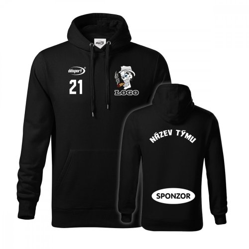 Sweatshirt mit Kapuze und PREMIUM-Teamaufdruck
