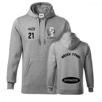 Mikina s kapucňou a tímovou potlačou PREMIUM