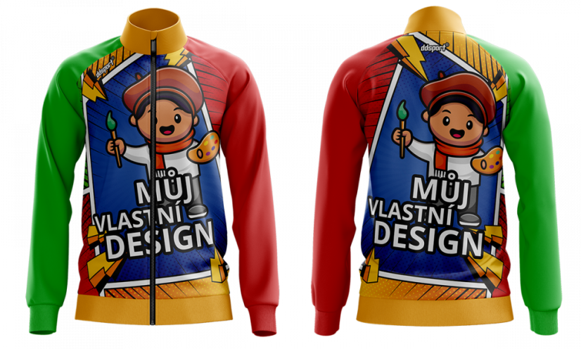 Sweatjacke - eigenes Design - Variante: Teplák. bunda - vl. design