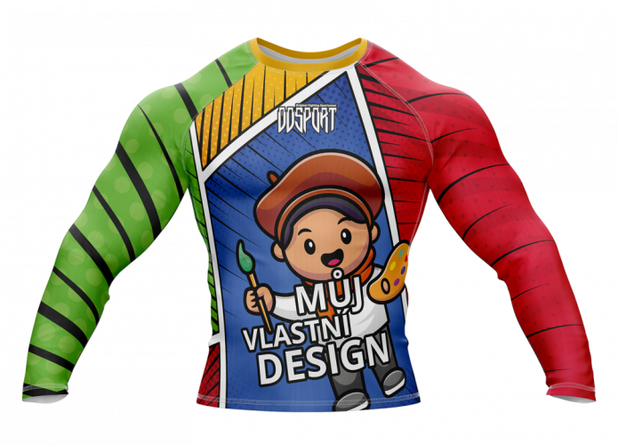 Rashguard pánsky - vlastný design - Varianta: Rashguard pánský - vl. design