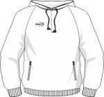 With hood and zip pockets / short neck zip