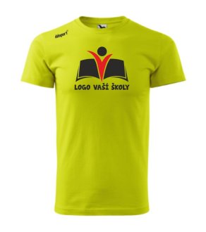 Bavlnené tričko s logom školy