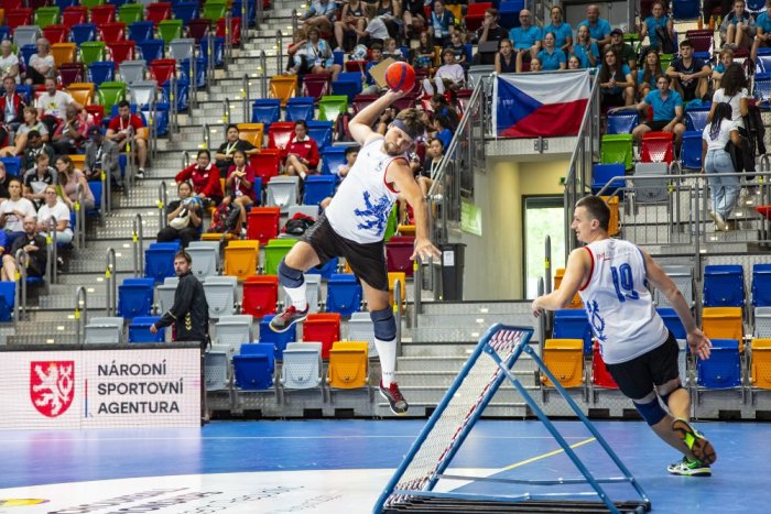 Tchoukballová reprezentace v dresech DDsport