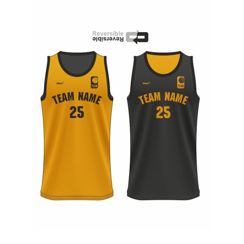 Reversible reversible basketball jersey
