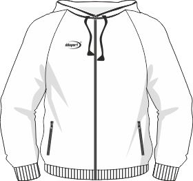 With hood and zipped pockets