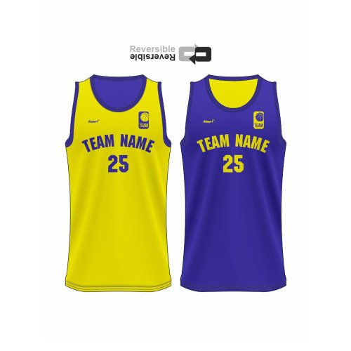Reversible reversible basketball jersey