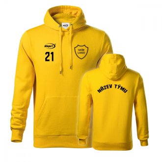 Mikina s kapucňou a tímovou potlačou BASIC
