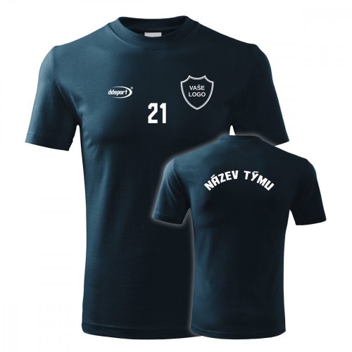 Baumwoll-T-Shirt mit BASIC-Team-Aufdruck