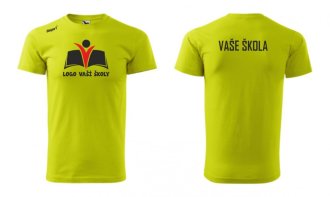 Bavlnené tričko s logom školy