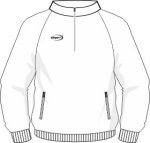 Bez kapuce a kapsy na zip / krátký zip ke krku