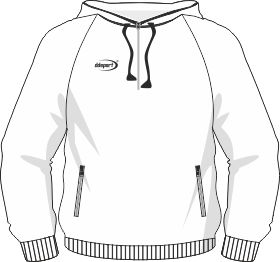 With hood and zip pockets / short neck zip