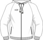 With hood and zipped pockets