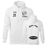 Mikina s kapucí PREMIUM1 bílá