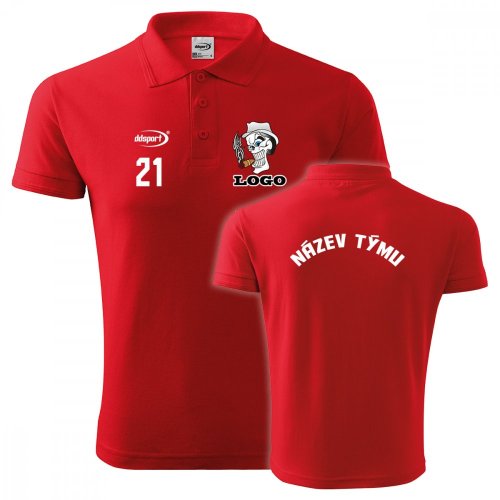 Polokošile Pique PREMIUM s týmovým potiskem