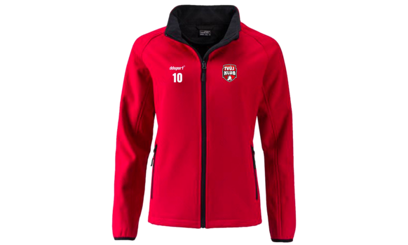 Softshell dámská bunda s výšivkou